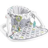 Fisher-Price Portable Baby Chair Sit-Me-Up Floor Seat With Developmental Toys & Machine Washable Seat Pad, Starlight Bursts