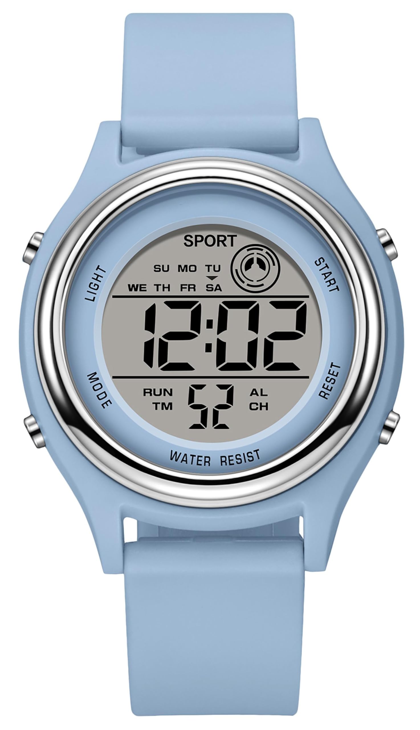 findtime Digital Watches for Women Ladies Watch Sports Watch for Women Alarm Stopwatch Water Resistance LED Display Wristwatch