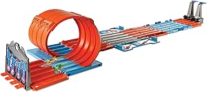 Hot Wheels Pista de Coches de Juguete Carreras 4 carriles configurable (Mattel GKT87)