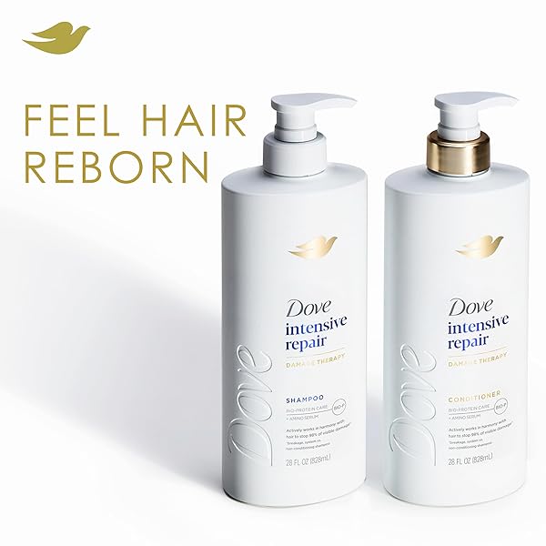 DOVE CONDITIONER INTENSIVE REPAIR FOR DAMAGED HAIR WITH BIO-PROTEIN CARE TECHNOLOGY AND AMINO SERUM 28 FL OZ