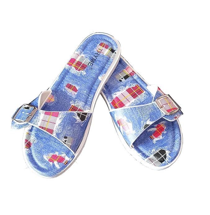 Buy Print Jeans Slide at Amazon.in