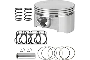 XIKOBY XlKOBY Racing 70mm Flat Top Piston and .550 Ring Kit Compatible with Predator 212cc 224cc GX160 GX200 6.5HP Engine Mini Bike Go Kart Performance Parts with Head Gasket & 18lb Valve Springs