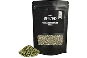 RHYTHM AROMATICS SPICED Tarragon Leaves, 3oz of Whole Dried Tarragon Leaves in Closable Bag for Cooking, Great for Sauce, Marinades, Dressing and Tea