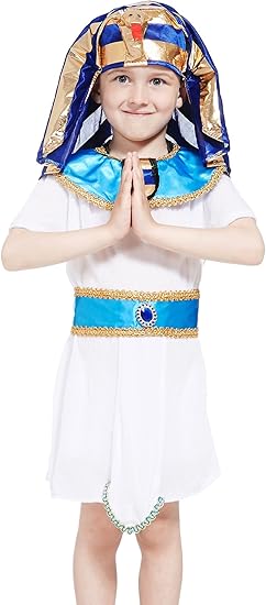 Amazon Kids Boys Youngファラオ古代エジプトツタンカーメン衣装エジプトドレスup 6 8 Years コスプレ 仮装 通販