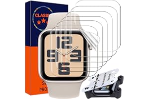 ZPIAR [6 Pack TPU Screen Protector for Apple Watch 40mm SE Series 6/5/4, [Upgrade Flexible Film] Anti-Scratch [Bubble Free] Waterproof Soft HD TPU Clear Film for iWatch (40mm)