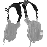 Hazard 4 Covert RG Multi-Configuration Small Pack System - Escape Chest Pack, Loader Chest Pack, Covert Anatomic RG Padded Deluxe Shoulder Harness - Tool Kit, Camera, Cycling, Flashlight - Black