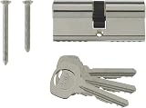 Yale Euro Double Cylinder 30 10 30 Nickel Finish 3 Keys Supplied view 2