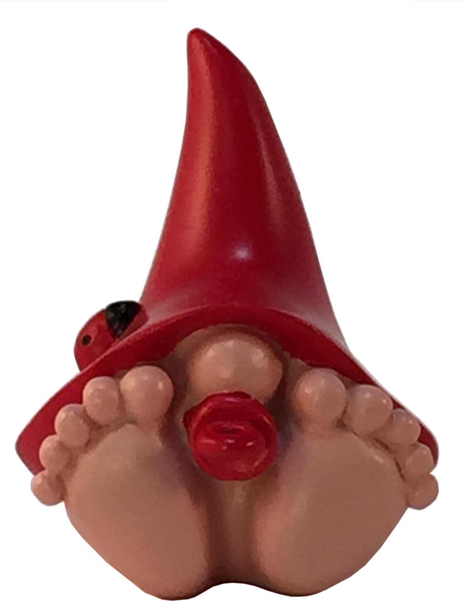 GlitZGlam Jasper, the Giant Red Baby Gnome for the Enchanted Gnome and Fairy Garden (15.24 CM Tall) (Red)