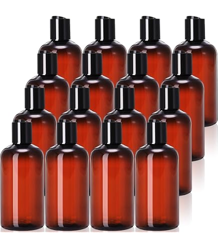 12 Rote Kunststoffflaschen 57 Ml – BPA-frei, Mit Druckverschluss, Für ätherische Öle, Parfum & Reise