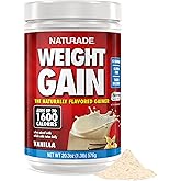 Naturade Weight Gain Nutrition Drink Mix for Healthy Weight Support, Balanced Calories with Protein, Vitamins &amp; Minerals, Vanilla - 20.3 oz