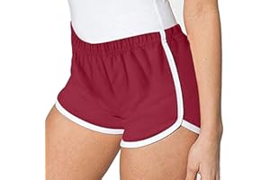 Ruziyoog Women's Cotton Shorts Gym Shorts Yoga Shorts Summer Running Active Shorts Dance Elastic Shorts, Pack of 3