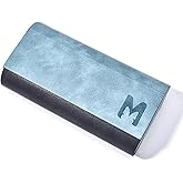 LADYPONYCSC Double Eyeglasses Case 2 Slots, PU Hard-shell Travel Dual Glasses Sunglasses Organizer