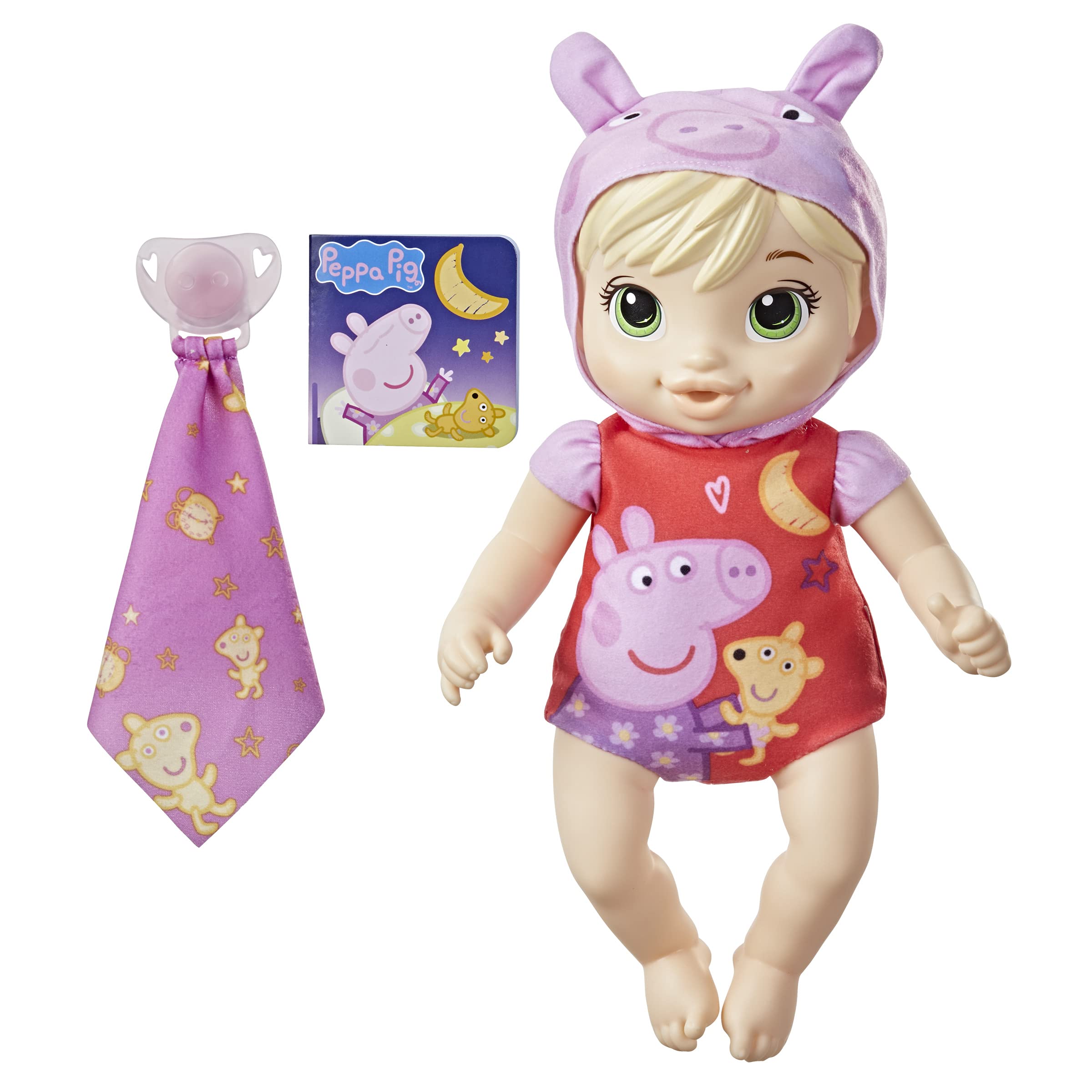 Baby Alive Peppa Doll, Good Night, Peppa Pig Toy, First Baby Doll, Squishy Body, for Children Ages 2 and Up, Blonde (F2387)