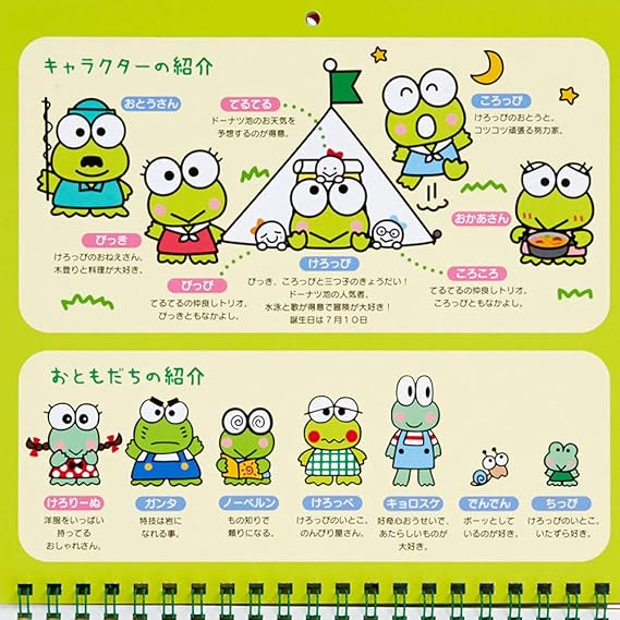 Amazon サンリオ Sanrio けろけろけろっぴ ウォールカレンダーm 21 おもちゃ雑貨 おもちゃ