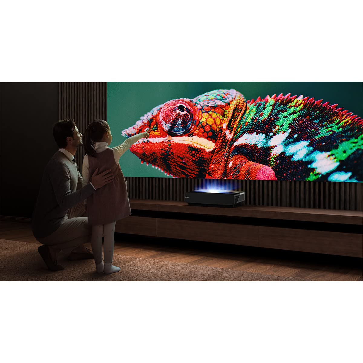 Hisense 100L5G-CINE100A 4K UHD Laser TV, UST Ultra Short Throw Projector with 100