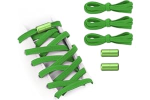 YELARXI No Tie Shoelaces Tieless Elastic Shoe Laces with 2 Metal Locks Buckles for Adults Sneakers Canvas Shoes