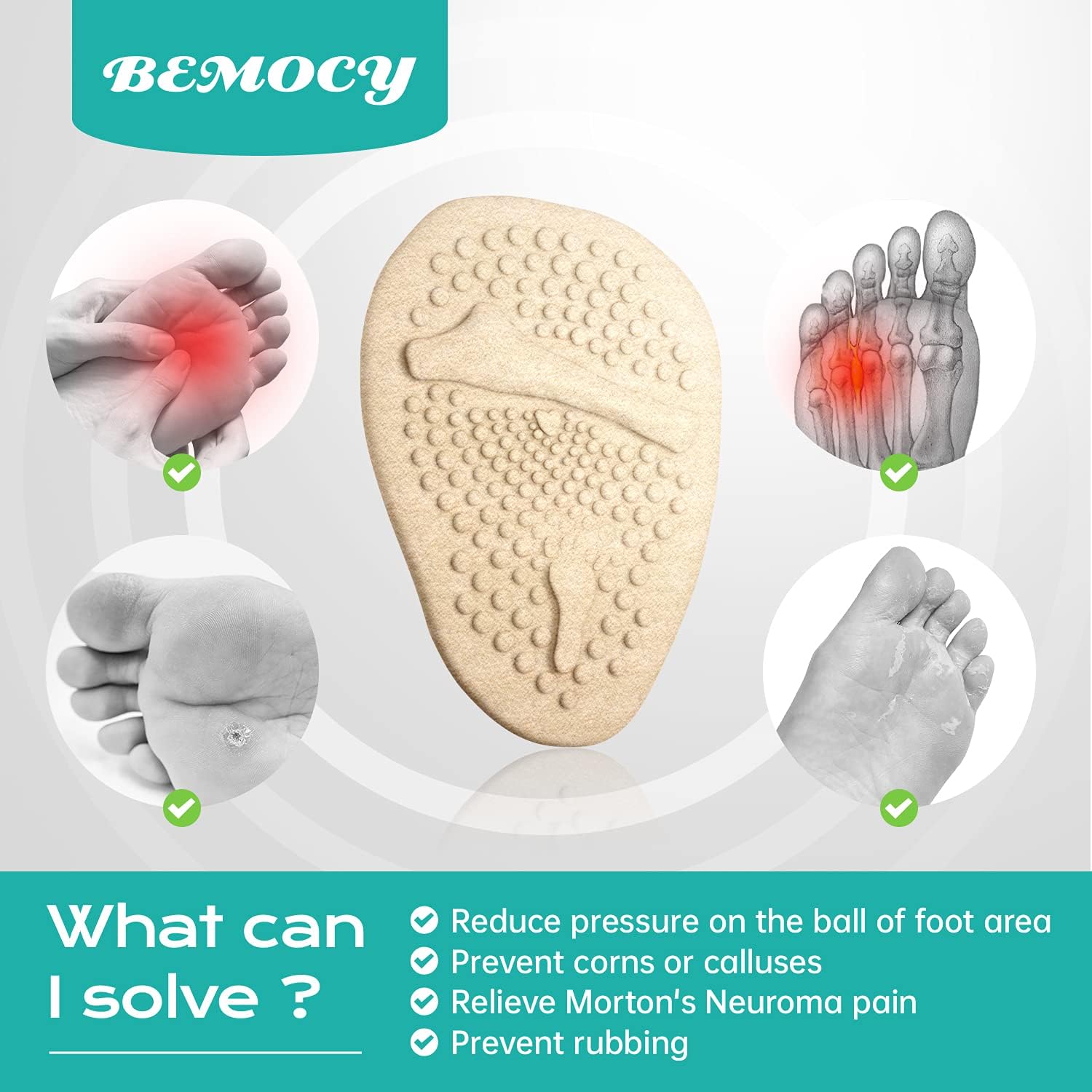 (12PCS) Ball of Foot Cushions, Metatarsal Pads/Cushion, Soft Gel Insole Pads High Heel Inserts Reusable Forefoot Cushions Best for Mortons Neuroma and Metatarsal Foot Pain Relief for Men and Women: Health & Personal Care