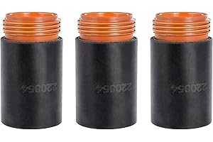 KEMAO 3Pcs 220854 Plasma Cutter Retaining Cap Fit for Hypertherm Powermax 45XP/65/85/105 Plasma Cutting Torch Consumable