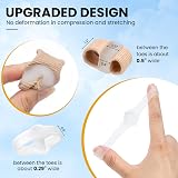 Fantasyon 8Pack Bunion Corrector Toe Straighteners Nylon+Gel 4Pairs view 2