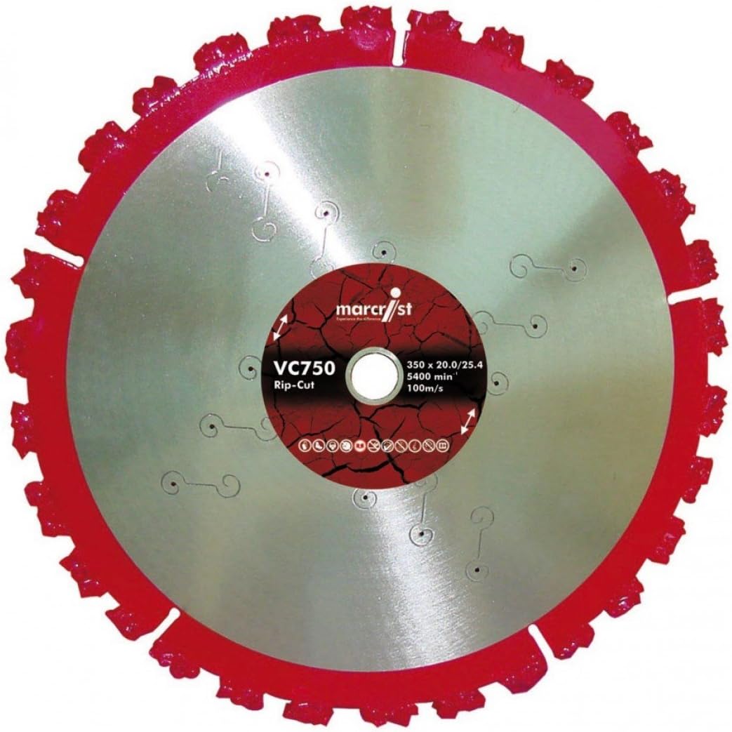 Marcrist VC750 300mm Disc Cutter Rip Cut Diamond Blade Pack of 10