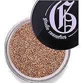Giselle Cosmetics Leonardo Mineral Eye Shadow - Organic, Natural Eye Shadow Palette Makeup with Light Brown, Gold Shimmer, Copper, Iridescent, Bronze - Talc-free Loose Powder Glitter Smokey Eye Look
