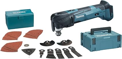Makita Dtm51zjx2 Outil Multifonction Avec 32 Accessoires Coffret Makpac Bleu Amazon Fr Bricolage