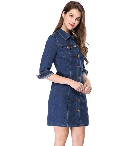 denim peasant dress Sanctuary Clothing Womens Dress, Blue, X-Small at Amazon Women's Clothing store Size:Adult | 38|W Crafted from 100% cotton Gianni Versace From Day to Dinner: