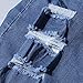 Ermonn Women's Casual high waisted Distressed Ripped Stretch Denim Shorts Jeans