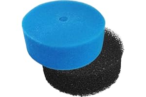 PFTJUJUDAN 2 Pack Coarse and Fine Filter for 871980012549 032264 Aquanique Replacement Filter Pads for Qfp900 and Qfp1250Uv