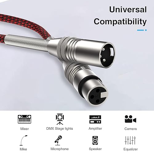 Ciwoda XLR Cable 25ft 10Pack, Multi Color Heavy Duty Nylon Braide 並行輸入品 25 Ft Xlr Cable Xlr Cable 25Ft 10Pack, Multi-Color Heavy Duty