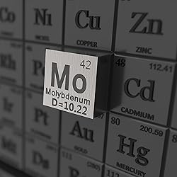 Molybdenum Metal Element Cube - Laser Engraved