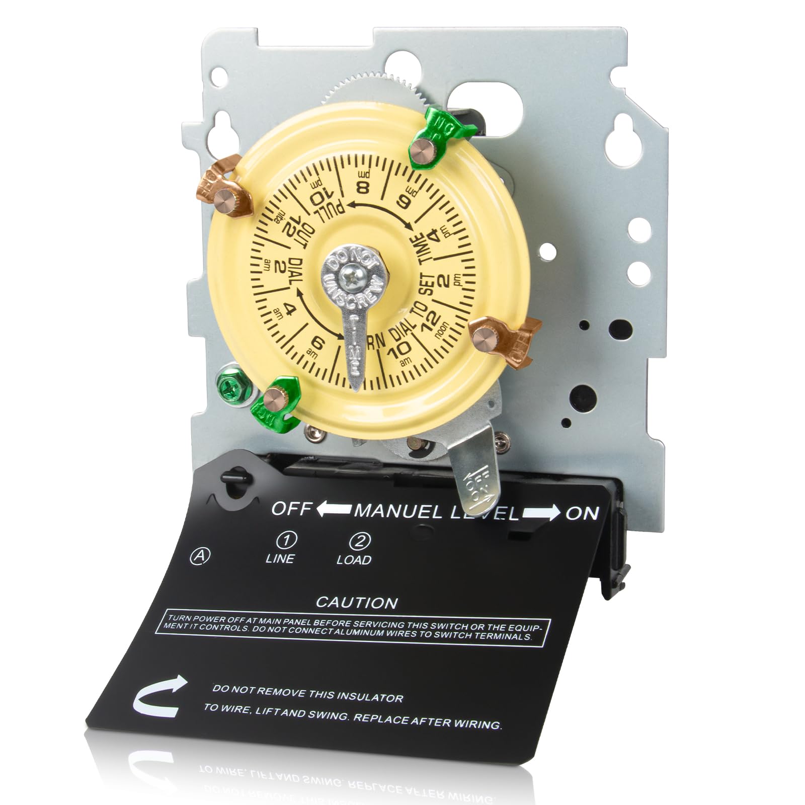 Photo 1 of ***MISSING ASSEMBLY HARDWARE (SCREWS)*** T101M Pool Pump Timer Mechanism Only, 120V 40A SPST, Lights, Fans, HVAC, and Outdoor Lighting 12-ON/Off Cycles, Intermatic Timer Replacement