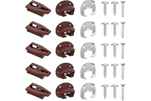 MOESTOONT Upgrade Rite-Trak II Replacement 5 Set Drawer Guide Kit, Enhanced Commercial Slide Style Drawers Compatible with Rite-Trak II Model #168 with Metal Back Plate and Drawer Stop with Roller