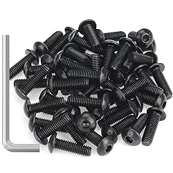 55 Pieces M5 x 16mm Button Head Socket Cap