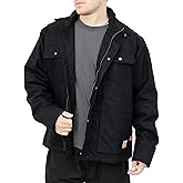 BOCOMAL FR Jackets Insulated Coat CAT4 Fire Resistant Duck Canvas Winter Outwear Light Water Repellent and Oil Resistant