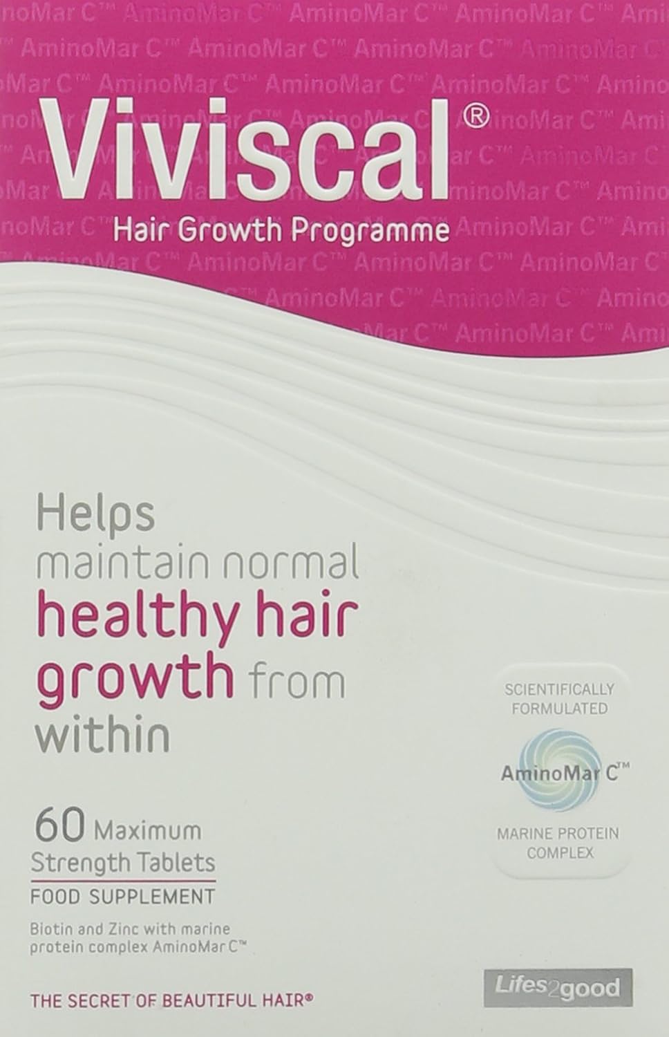 Viviscal Maximum Strength Hair Growth Supplements 1 Month Supply (60