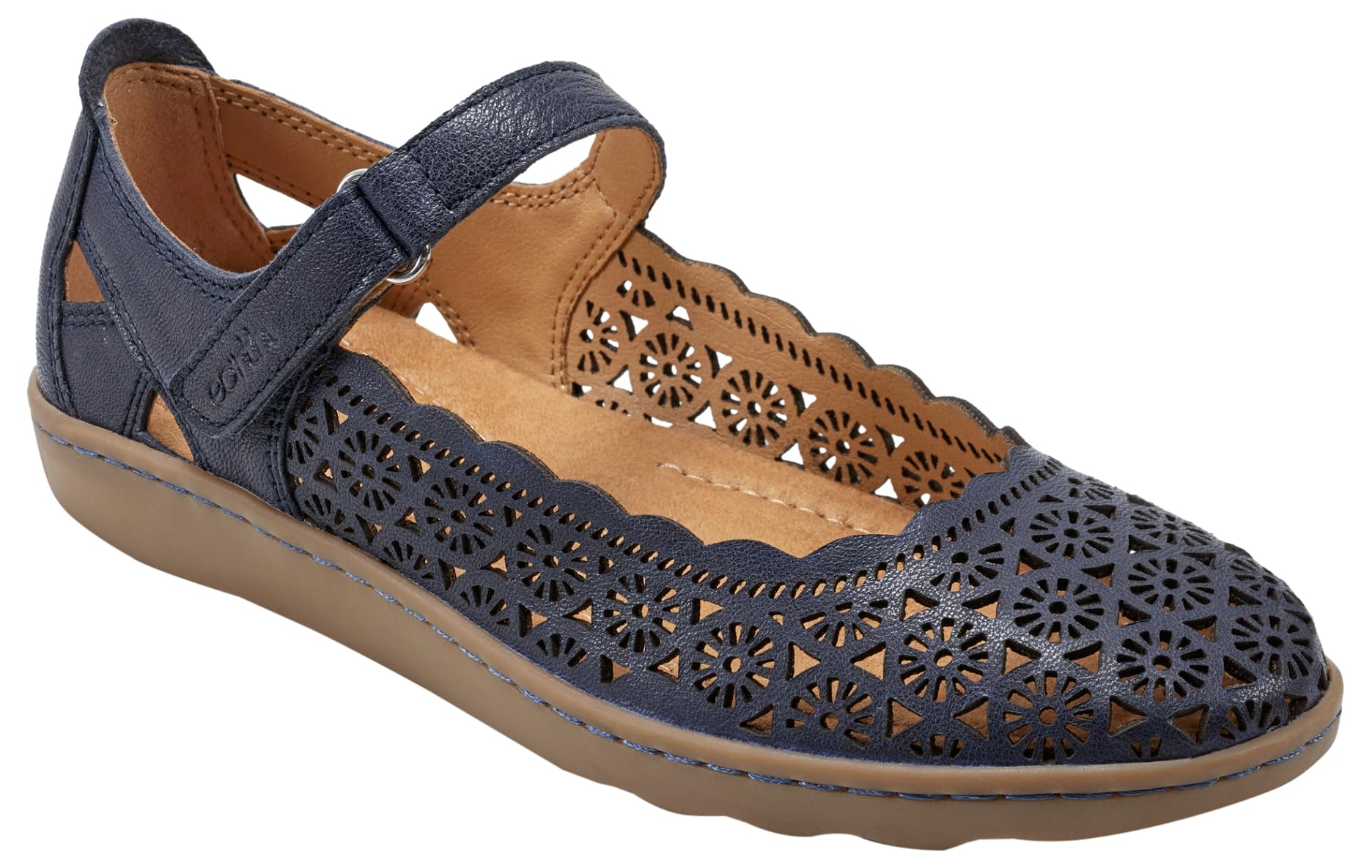 Earth Footwear Women’s, Lady Maryjane Flat, Blue 400, 7 W