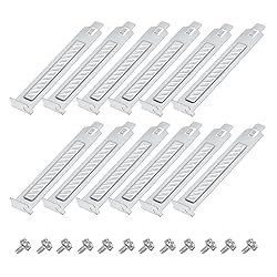 MECCANIXITY 12PCS Silvery PCI Slot Cover Dust
