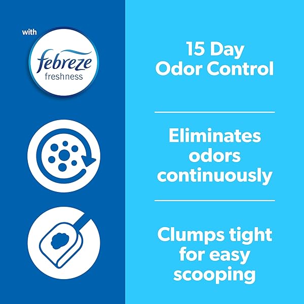 FRESH STEP ODOR SHIELD CLUMPING LITTER WITH FEBREZE FRESHNESS, 14 LB. BOX