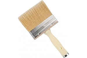 Mister Rui Deck Brush for Applying Stain, 5-inch Paint Brush, Large Paint Brush, Medium Size for Quick Decking, Fence, Walls 