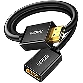 UGREEN HDMI Extension Cable 3ft, Male to Female Cord Supports 4K 60Hz 3D HDR for Oculus Rift, PS4 PS3, TV Stick, Switch Lite,