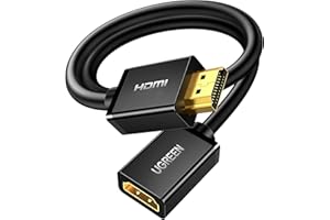 UGREEN HDMI Extension Cable 3ft, Male to Female Cord Supports 4K 60Hz 3D HDR for Oculus Rift, PS4 PS3, TV Stick, Switch Lite,