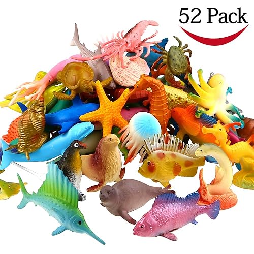 Set of 12 Sea Creatures Amazon.co.uk Toys & Games