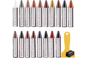 SEISSO Wood Filler Stick, 18 Colors Furniture Crayons for Scratches, Furniture Scratch Repair Wax Filler Stick, Perfect for R