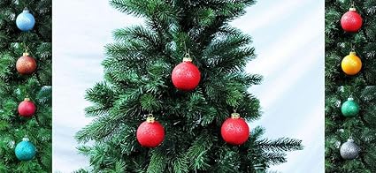 Thüringer Glas Strukturlack 12x Christbaumkugeln 6cm Weihnachtskugeln Kugeln, Farbe:Rot