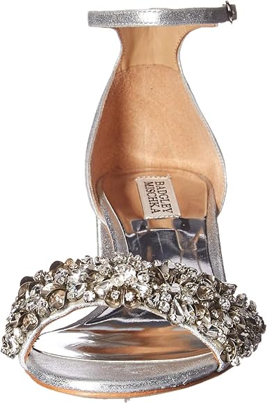 badgley mischka vega ii metallic sandal