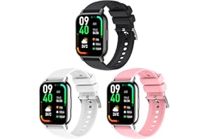 Harikiri Bands Compatible with Fitpolo smart watch IDW13/IDW16/IDW19,22mm Silicone Strap for Woneligo W13,Veryfit IDW19,TOOBUR IDW26/IDW20/IDW16,FITVII HM57/HM78/H56,RUIMEN D1/H1 for Smartwatch