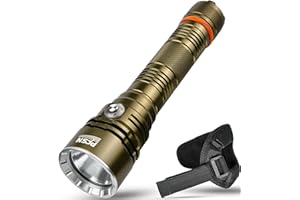 PFSN PROFESSIONER Dive Light Scuba Diving Flashlight - PFSN High Lumens LED Dive Torch with Wrist Mount, Underwater Flashlight IPX68 Waterproof, Rechargeable Diving Light Best for Diver Submersible Caving, Snorkeling