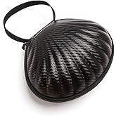 Braiou Hard Shell Travel Case for Self Adhesive Silicone Bras [A-C Cup] Premium Nubra Organizer Portable Lingerie Underwear Storage Bag (Black)