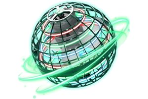 RCIRTH 2024 Flying Orb Ball Toys - Drone Flying Galaxy Ball 360° Rotating Built in RGB Light Magic Hover Ball - Flying Spinner Flying Space Indoor Outdoor Orb Balls for Kids Teens Adults (Green)